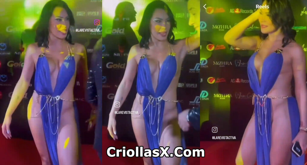 Ana Del Castillo famosa colombiana con diminuto vestido - Colombianas famosas