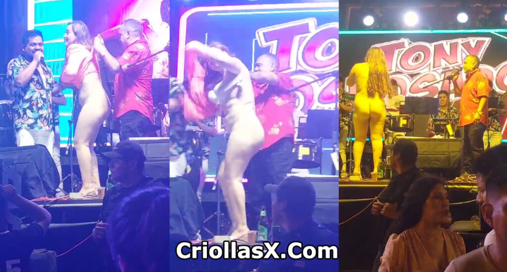 Tony Rosado desnuda a una fan en un concierto en Perú - Porno Perú