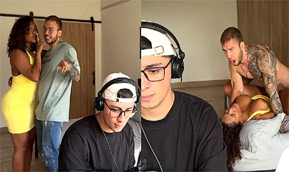 Sin Que Se Entere. Cogiendo al Amigo de Mi Hijastro Estando En Trabajo