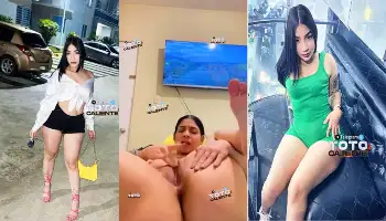Peluchita Dominicana ‘Katherine Gomez’ Masturbandose Frente A La TV