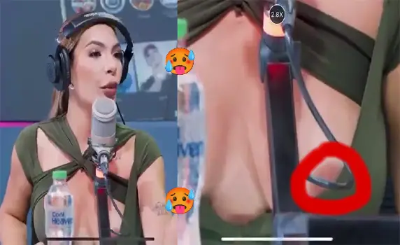 Presentadora Sandra Berrocal Se Le Ve Una Teta En Vivo Sin Filtro radio Show