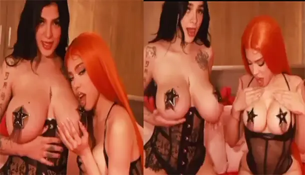 Karely Ruiz And Yeri MUA Se Tocan la Chichis En Porno Corto