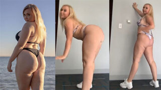 Niki Peacock Thong bailando demasiado caliente para Tiktok Video
