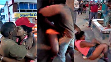 Indigentes singando en la calle y los demás riéndose