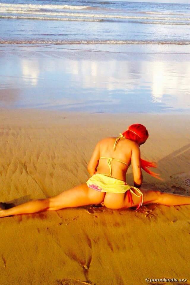 Pelirroja ardiente, ¿en la playa o en la playa? Puedes elegir... - Foto 145088