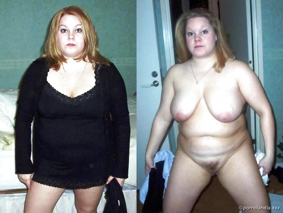 Mujeres gordas vestidas y desnudas - Foto 126098