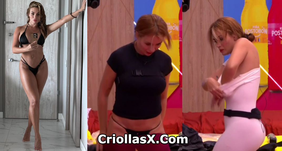 Sara Uribe cambiándose en la famosa casa colombiana