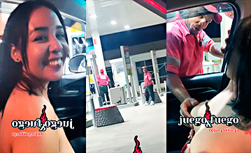 2 Bomberos se vuelven locos con las tetas de la atrevida dominicana 😂