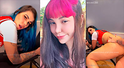 👭 Vídeo Porno de Ruukia Follándose a una Lesbiana Tetona 🏳‍🌈