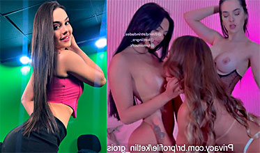 Brenda Trindade y Katlin Groisman en un trío lésbico 🏳‍🌈