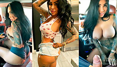 La zorra de Brittanya le hace una mamada loca en el coche 🔥