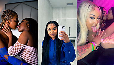 La loca lesbiana Drippin Velvet extermina los coños de todas sus amigas 👭