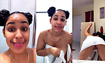 Joven dominicana Aleska se queja y dice me tratas mal
