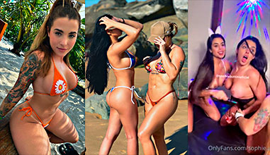 Sophie Buttini es devorada por 2 lesbianas maníacas en un trío