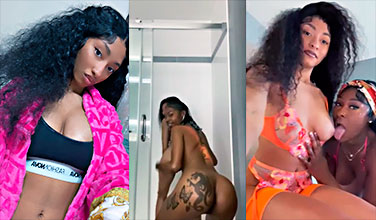 Devoran las tetas y el culo de la monada lesbiana
