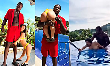 😳 Valentina Midget casi es ahogada por una gran polla negra