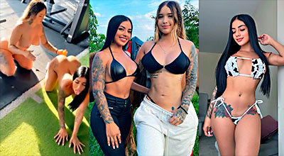 Valeria Castañeda Y Tiana Rouse Video Porno Lésbico En El Gimnasio🏋️‍♀️👭