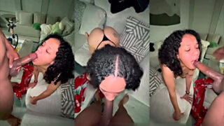 descanso tragándose esa gran polla negra
