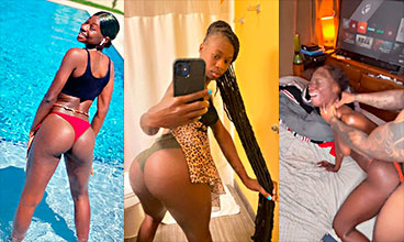 su novio se escapa, en un vídeo porno de Haitian Dollll