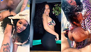 La joven la invita a tener sexo en su patio trasero